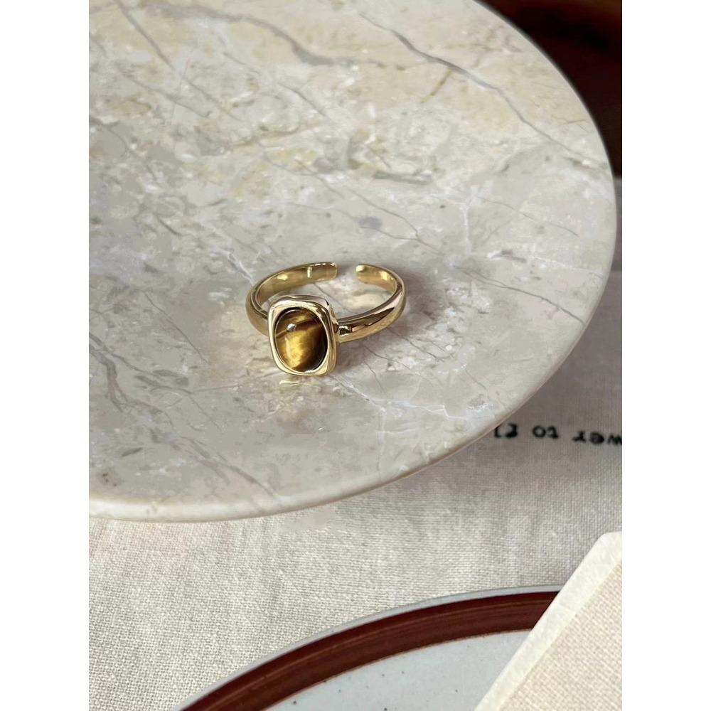 Французское ретро синее кольцо-бабочка, чувство дизайна, темперамент, личность, простое, холодное чувство, универсальное кольцо