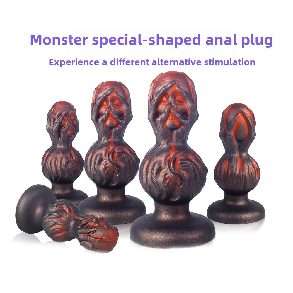 Alien Skull Anal Plugs Female Comfort Dildo Extra Long Male Anal Plug Anal Extension Erotica Masturbator