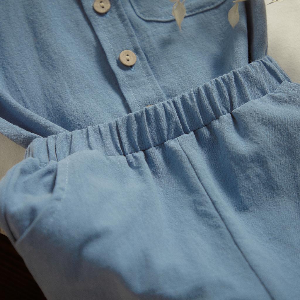 6M-4Y Summer Baby Boy Clothes Sets Toddler Infant Kid Solid Color Shirt Tops Shorts Casual Outfits Soft Summer Clothing