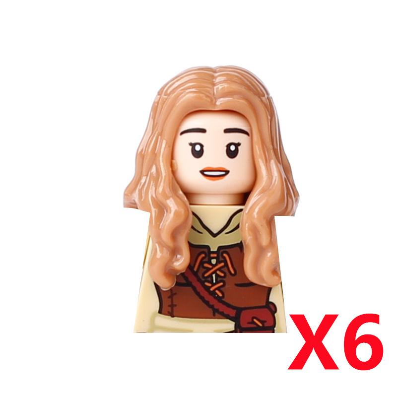 MOC Средневековый Рыцарский Замок Фигурки Конструктор Оружие Волк Мечники Стражник Лук Стрела Щит Флаги Боевой конь Игрушки Подарки S002