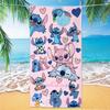 Western Anime Pattern Soft Thick Microfiber Large Towel For Children Beach Swimming