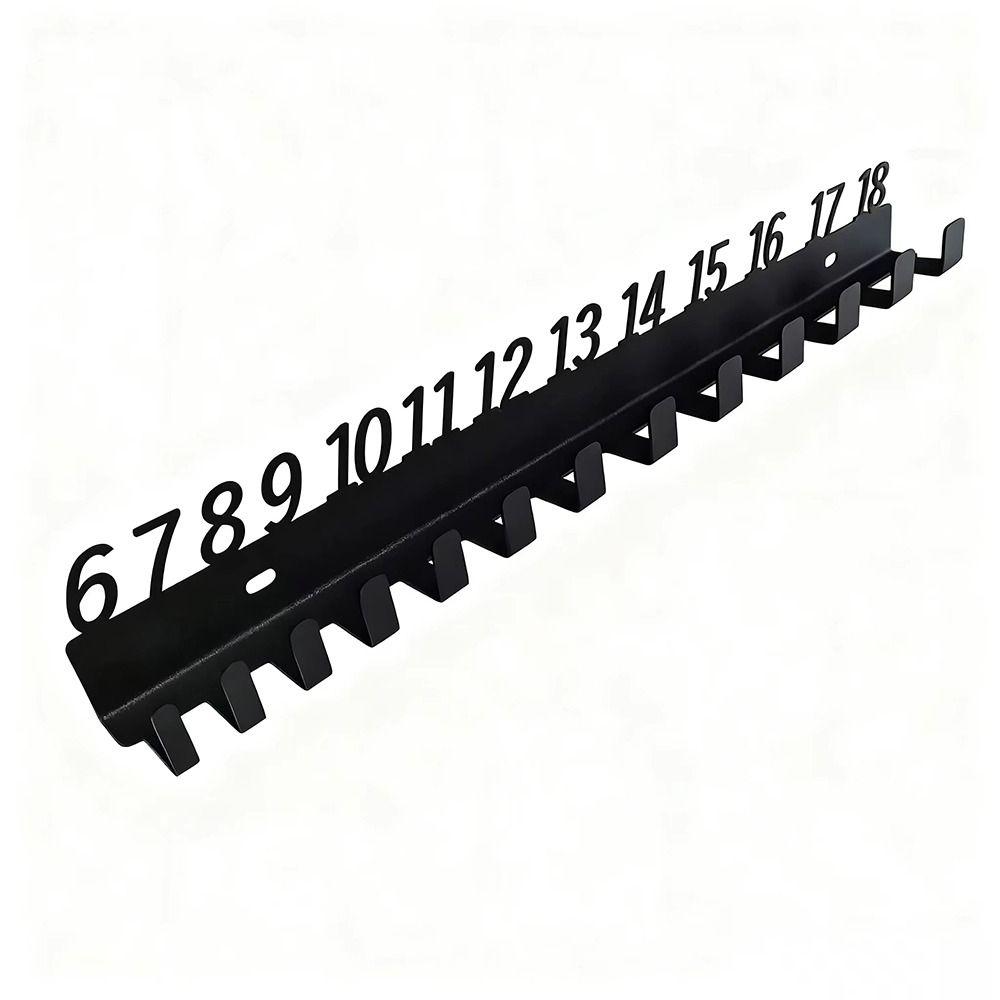 Metal Wrench Sorting Rack Multi-Hole Wrench Storage Rack For Workshop Tool Organization