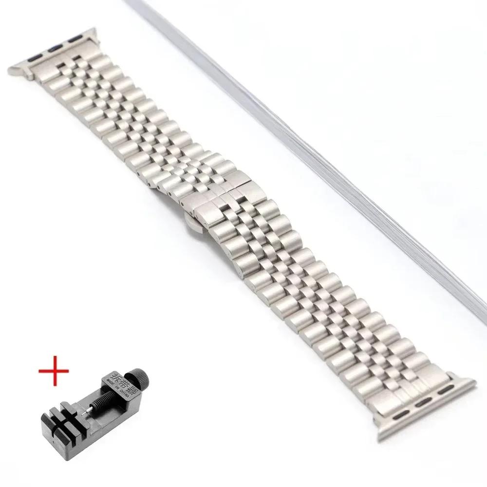 Роскошный металлический ремешок для Apple Watch Ultra 2/1 Браслеты Серия 10 7 8 9 Se 6 5 4 3 Золотой Браслет Iwatch 46мм 42мм 44мм 38мм 45мм 41мм