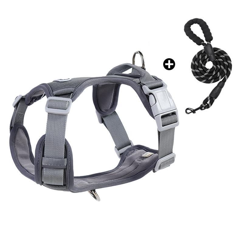 Взрывозащищенный поводок для крупной собаки I-образная шлейка Регулируемая удобная шлейка Поводок для выгула собаки