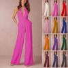 Women's Banquet Dress Jumpsuit Sexy Hanging Neck Women's Trousers