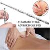 Stainless steel acupressure pen to Relax deep tissues and self Massage acupoints