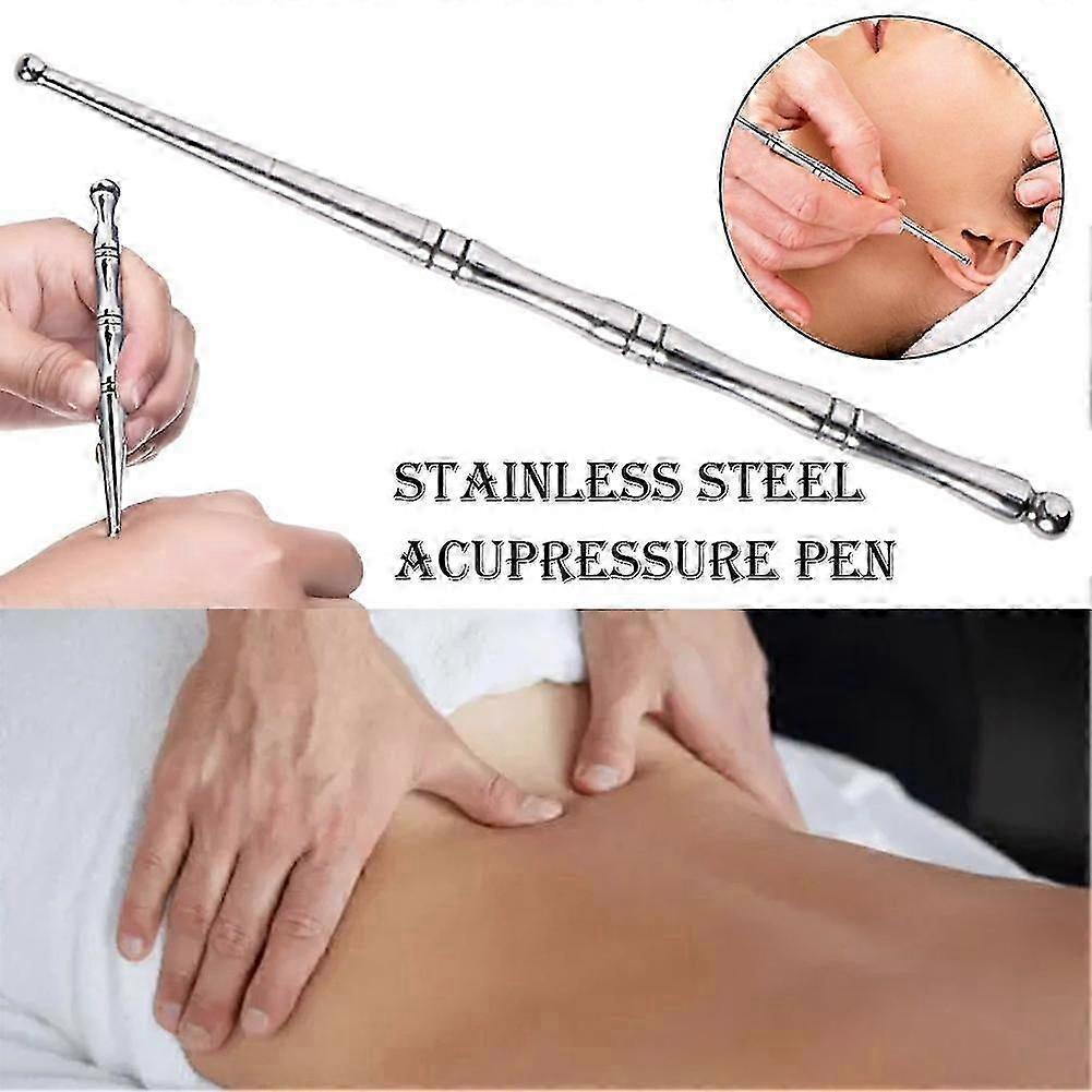 Stainless steel acupressure pen to Relax deep tissues and self Massage acupoints