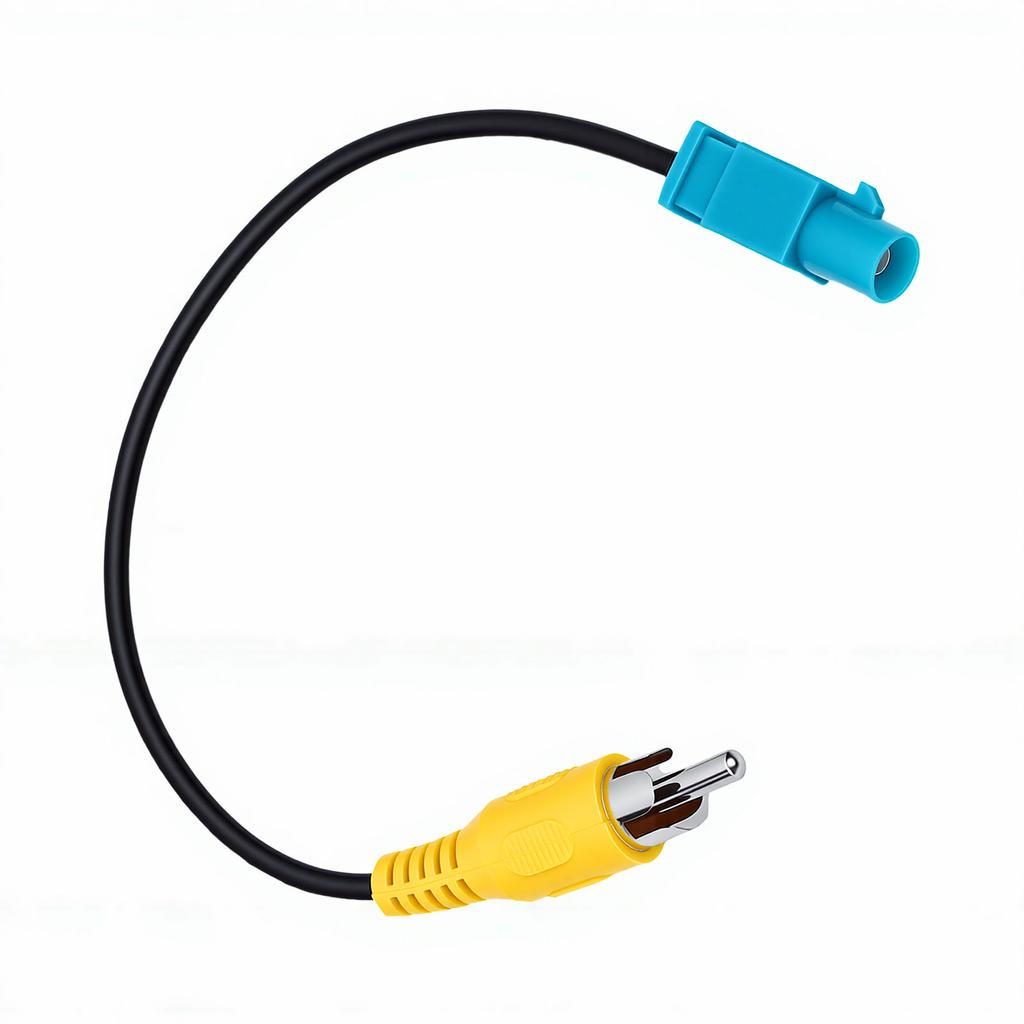 Fakra Cable 9.05 Inch Length Video Signal Transfer Fakra Backup Camera Harness Adapter