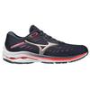Mizuno Wave Rider 24 Темно-красные женские кроссовки Сине-белые J1GD200343