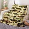 Fish Knowledge Blanket Different Digital Fish And Name Printing Machine Washable Fisherman Gift Flannel Bed Sofa Couch Blanket for All Seasons