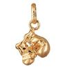 [R4134] - Gold Plated 'Boxe' Pendant - 10x10 Mm