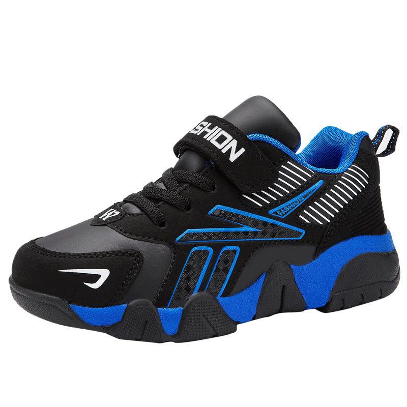 Leather Boys' Sports Shoes: Waterproof, Non-Slip, Mid-Cut for Kids & Elementary Students