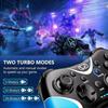 Wireless Nintendo Switch Controller with Programmable/Vibration/Turbo Compatibility with Nintendo Switch/Lite/OLED/Windows PC(Red Blue)