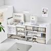 Compartmentalised Drawer Style Storage Box, Cosmetic Storage, Desktop Stationery Organiser, Multi-Layer Stackable Storage Box