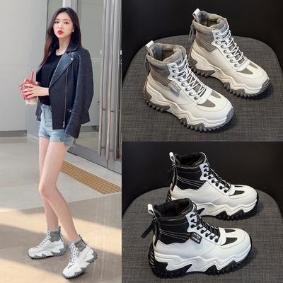 Поп-туфли на толстой подошве повседневные хлопковые туфли