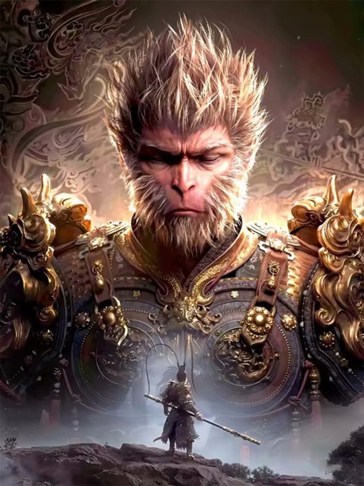 5D DIY Новый набор для алмазной живописи 5D DIY Черный миф Укун Игра Алмазная мозаика Вышивка Китайская мифология Персонаж Вышивка крестом