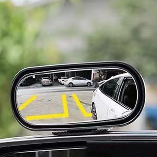 Автомобильное зеркало заднего вида с широким обзором, регулируемым углом обзора, универсальная посадка, простая установка, прямоугольная, слепая зона