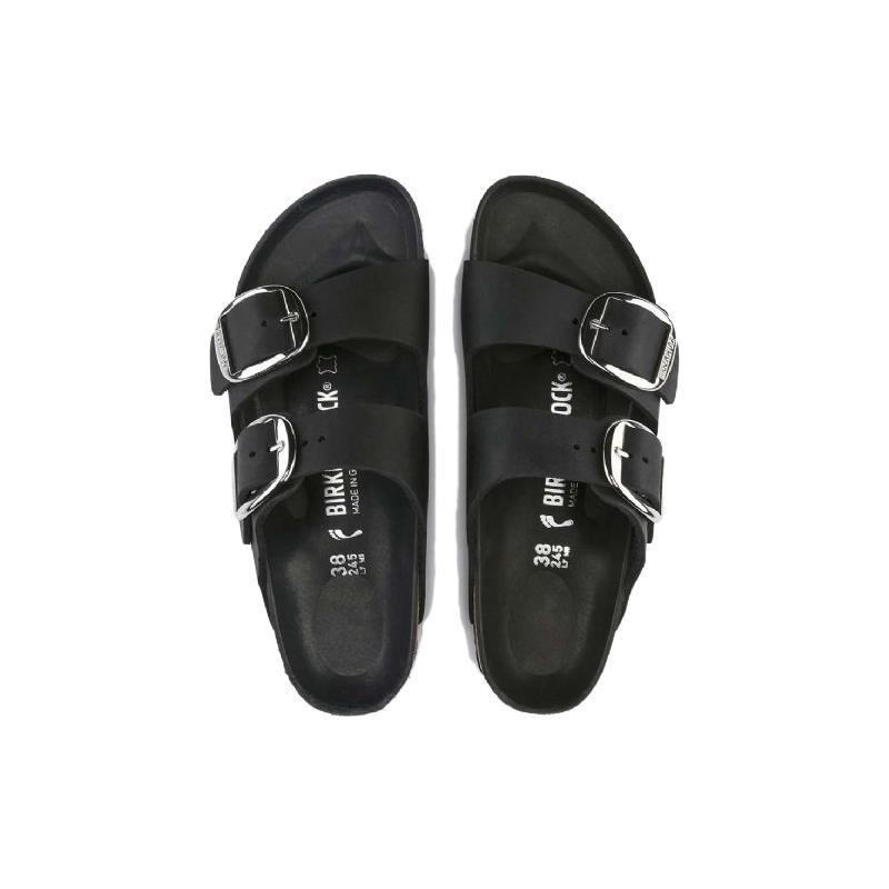 Birkenstock Женские черные узкие шлепанцы-слайдеры Arizona 1011075