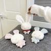 Soft Stuffed Rabbit Doll Pendant Long Ear Stuffed Bag Charm Cartoon Backpack Pendant  Backpack