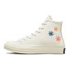 Converse Chuck 70 High Embroidered Floral - Женские кроссовки Egret кремовый натуральный-слоновая кость A04298C