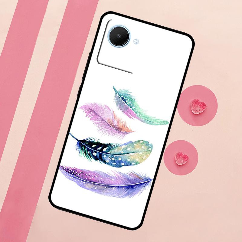 Чехол Feather для Realme 10 11 12 13 14 Pro Plus C55 C71 C75 C67 C63 C61 C53 C35 C65 GT6 GT7 15 Pro
