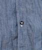 Oeoseullou Relax Fit Chambray Work Shirt - Blue