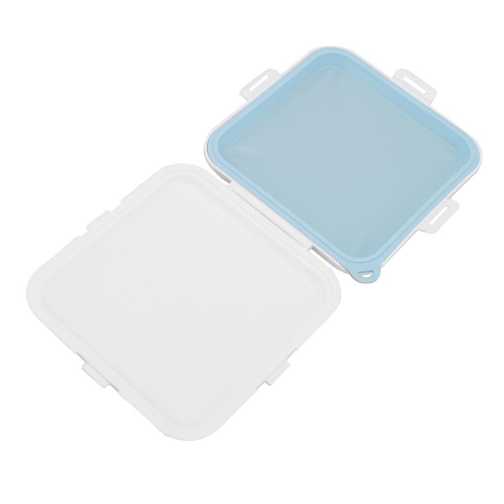 Sandwiches Storage Box Portable Sandwiches Container Lunch Box for Students Office Workers for Work Picnic Outing Blue