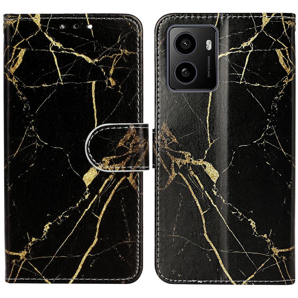 Противоударный чехол-книжка из ПУ кожи с рисунком для HMD Pulse/Pulse+