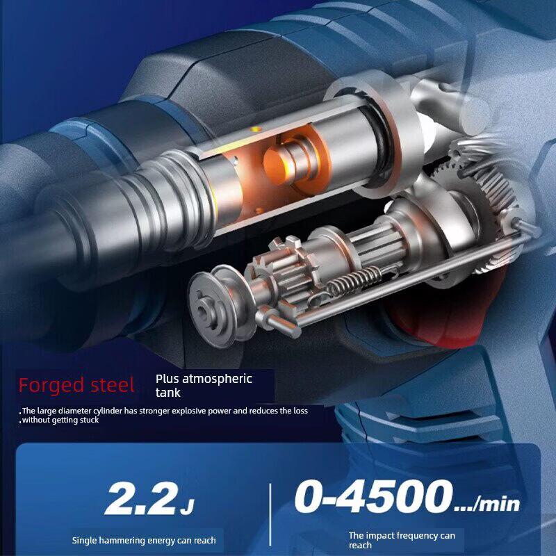 Бесщеточный аккумуляторный перфоратор Dongcheng 20V, штекер CN (адаптер в комплекте)
