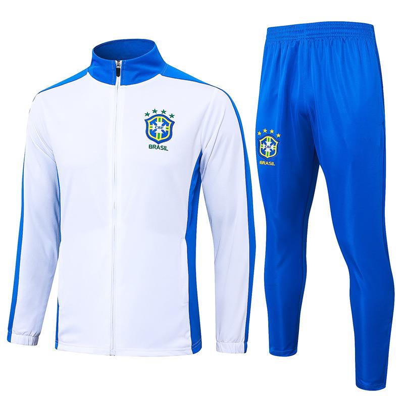 2024 country captain zipper Argentina Portugal Italy Brazil Germany warm-up jersey football jersey