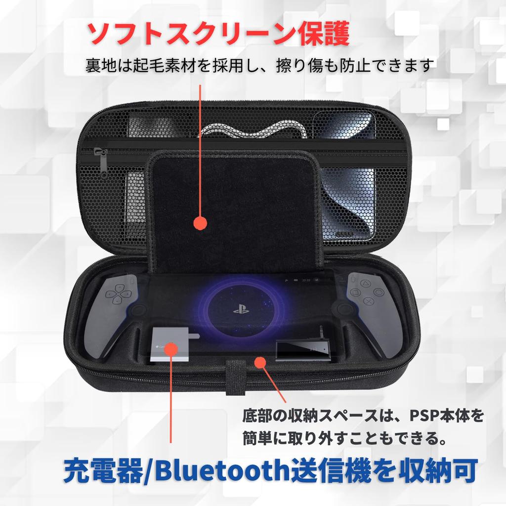 InsJoyo Portal Storage Case 2 Glass PS Portal Remote Player Storage Bag Защитный чехол Жесткий чехол Чехол для переноски Чехол Коробка для хранения 9H стеклянная пленка