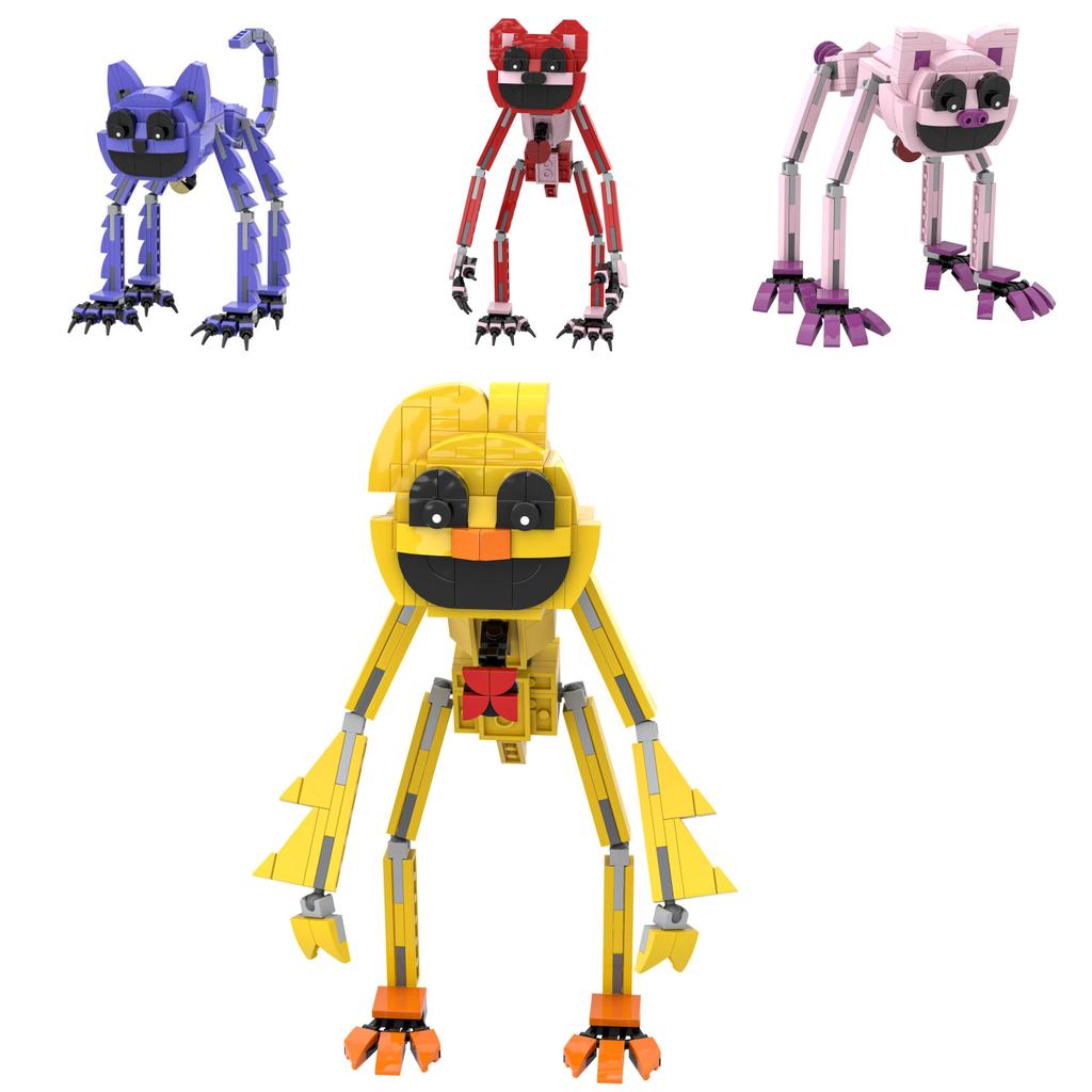 Новый набор строительных блоков Poppy3 Smiling Critters, 200-400 деталей из АБС-пластика