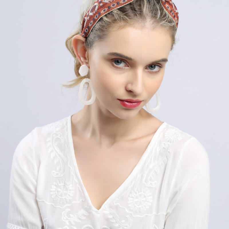 ЛАЛА Богемная импортная повязка для волос - Коричневая