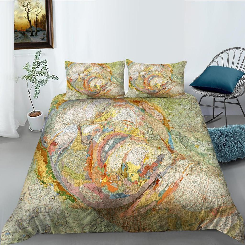 2023 Новый стильный комплект пододеяльников с картой, размер King Queen, роскошные пододеяльники World, 3D мягкие комплекты постельного белья для мальчиков и девочек, мужчин и женщин