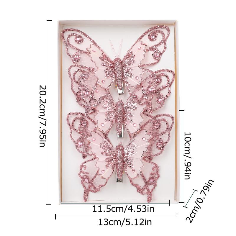 Рождественский орнамент, имитация изысканного блеска, блестки, несколько цветов, стереоскопическая домашняя вечеринка