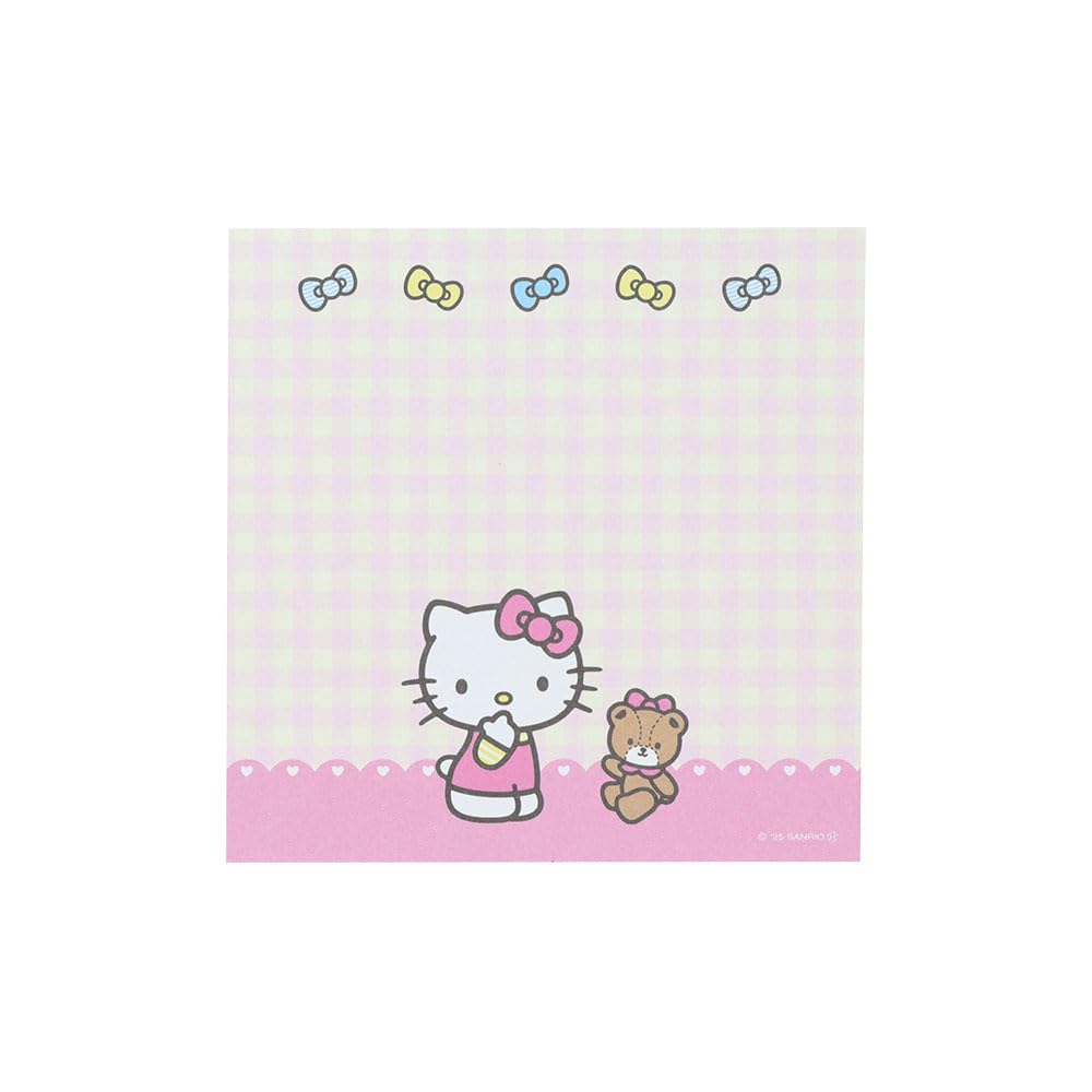 Канцелярские товары Sanrio Characters Товары Блокнот для записей Квадратный Hello Kitty Розовый S2849216 Sun-Star