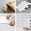 10 шт. плитка белая кирпичная стена стикер самоклеящиеся водонепроницаемые ПЭТ-панели обои