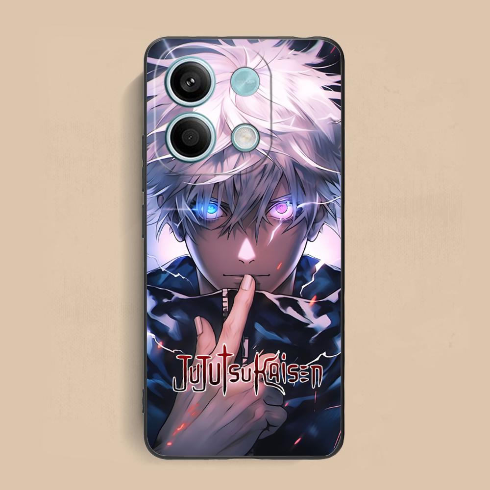 Jujutsu Kaisen Satoru Gojo Phone Case for Xiaomi Redmi 15 14 13 12 A5 3 2 1 C Plus 4G 5G Colorful Printing Cover Cover Pretty