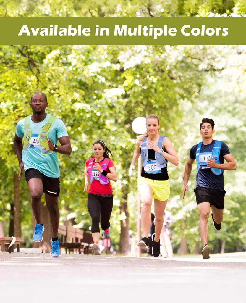 Светоотражающий жилет TRIWONDER, легкая защитная велосипедная сумка, сумка для велосипеда, бег, марафон, 2 бутылки для воды Ryuk (Серый - Включено)