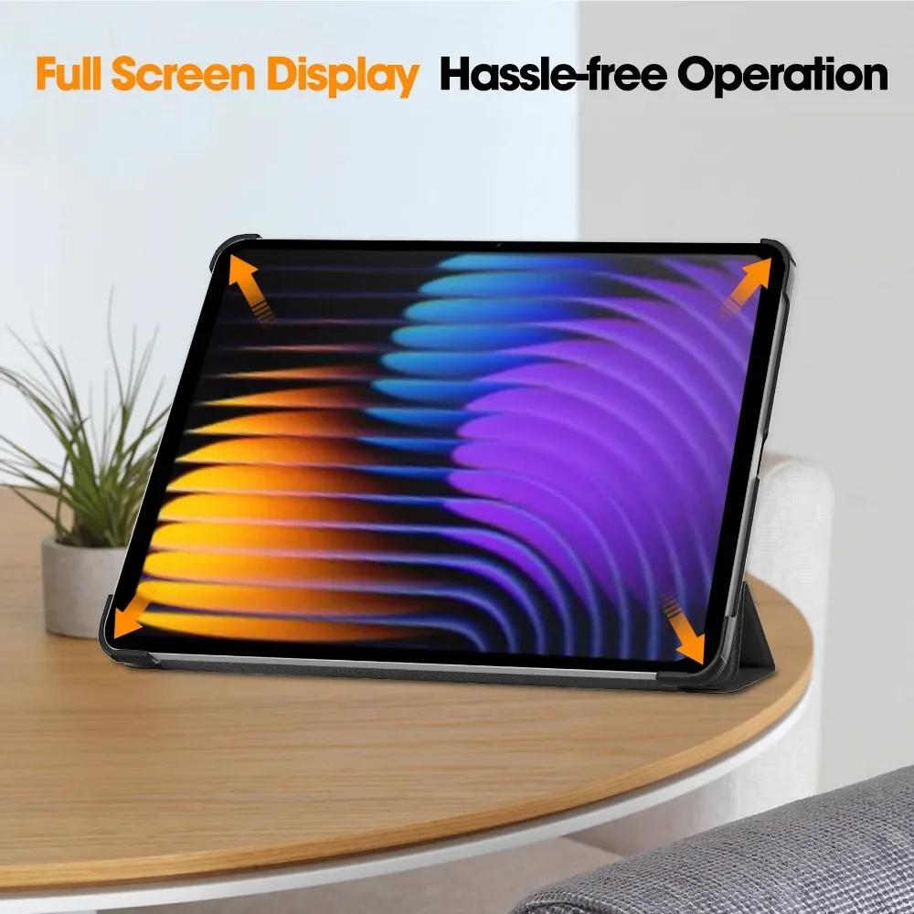 Чехол для Pad 7 11,2 дюйма с трехскладной подставкой-книжкой Funda Для Pad 7 Pro Mi Pad 7 с функцией автоматического сна