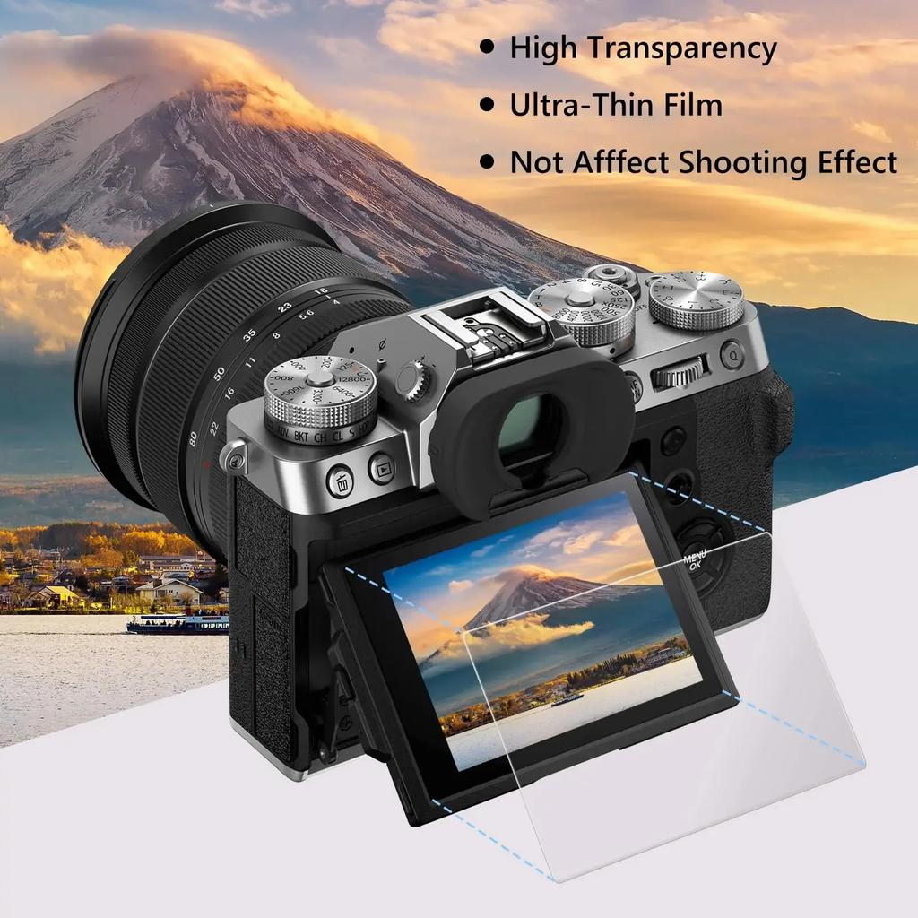 3pcs Tempered Glass for Fujifilm XT50 XT30 XT5 XT4 X100VI X100V X100IV XS20, Anti-Scratch Screen Protector Film Accessories