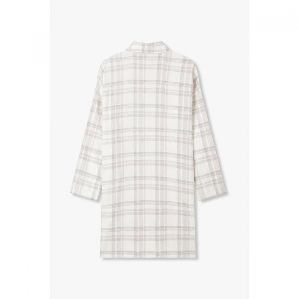 Emporio Armani Women S Check Pattern Logo Pocket Shirt dreSS 0825318501