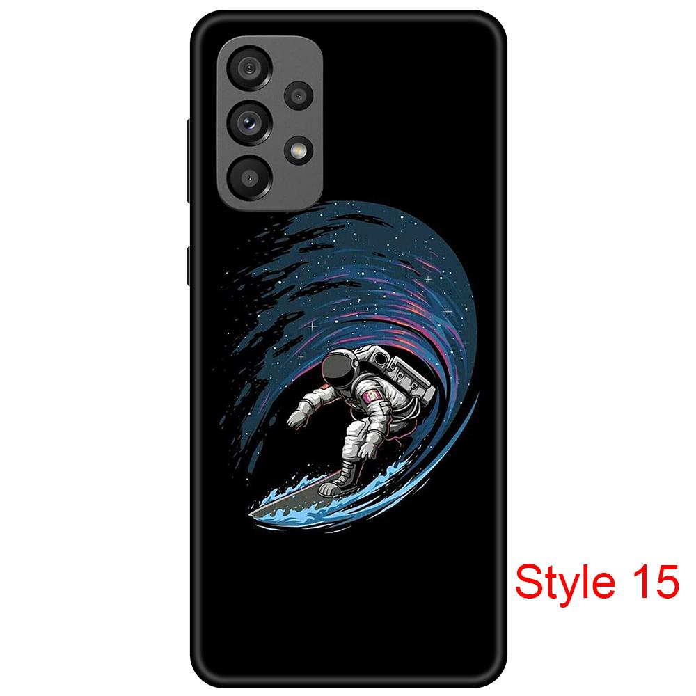 Модный черный мягкий чехол, совместимый с Samsung Galaxy A73, гибкий противоударный бампер из ТПУ с розовым цветком, черный чехол для Galaxy A73