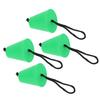 4pcs Scupper Plug Kit with Lanyard Flexible Silicone Drain Holes Stopper Bung Universal for Kayaks CanoesGreen