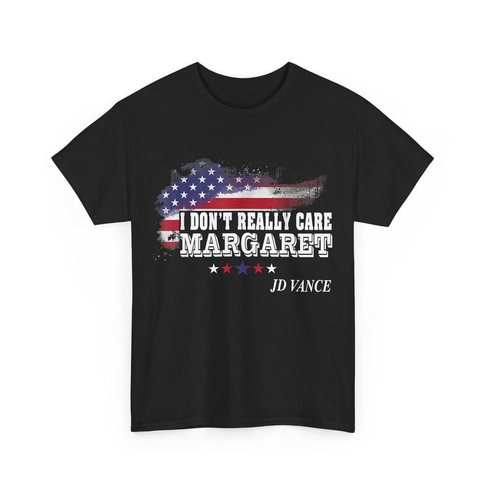 Мне на самом деле плевать Маргарет Американский флаг JD Vance Смешная футболка