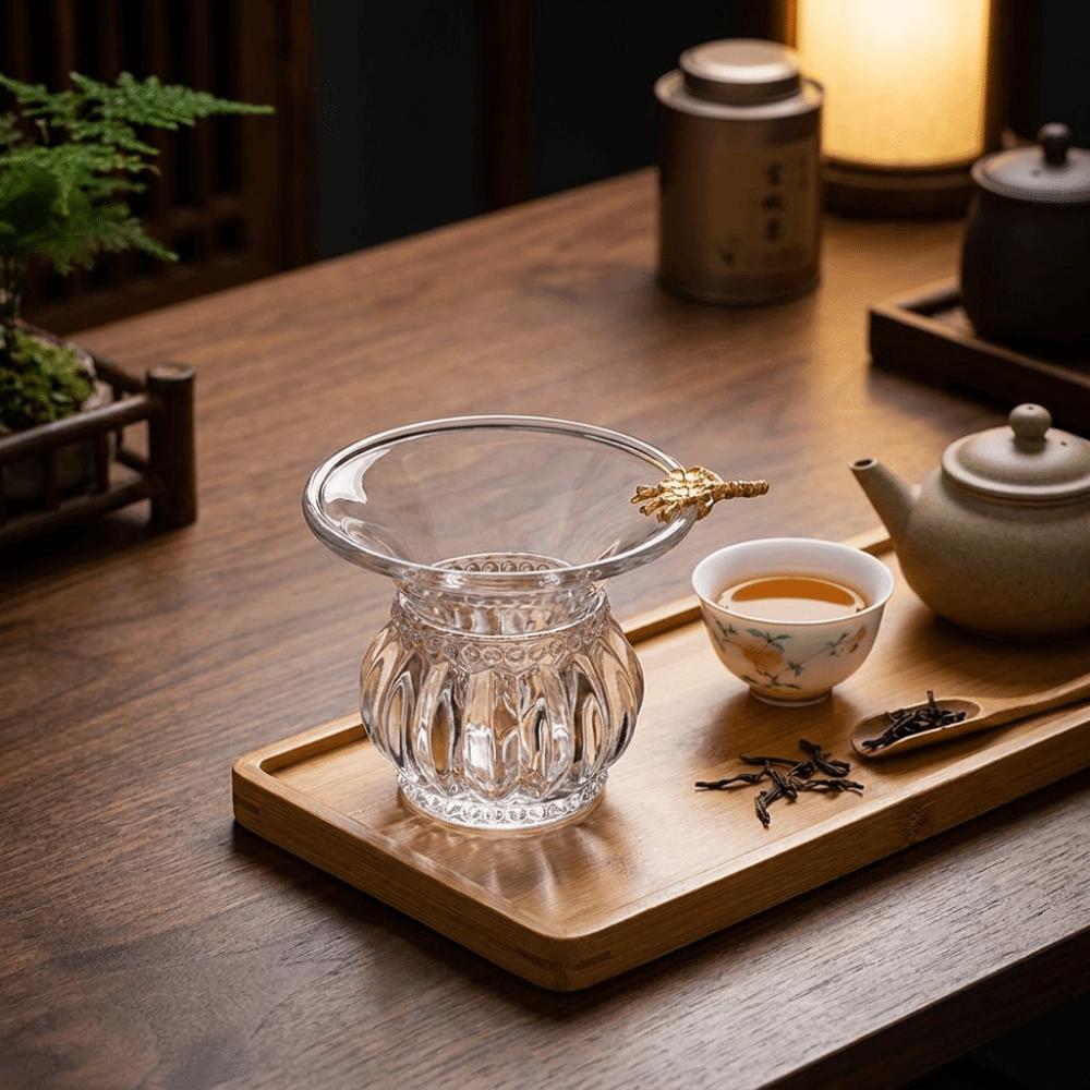 Heat-Resistant Glass Tea Strainer Japanese-Style Tea Distributor  Office