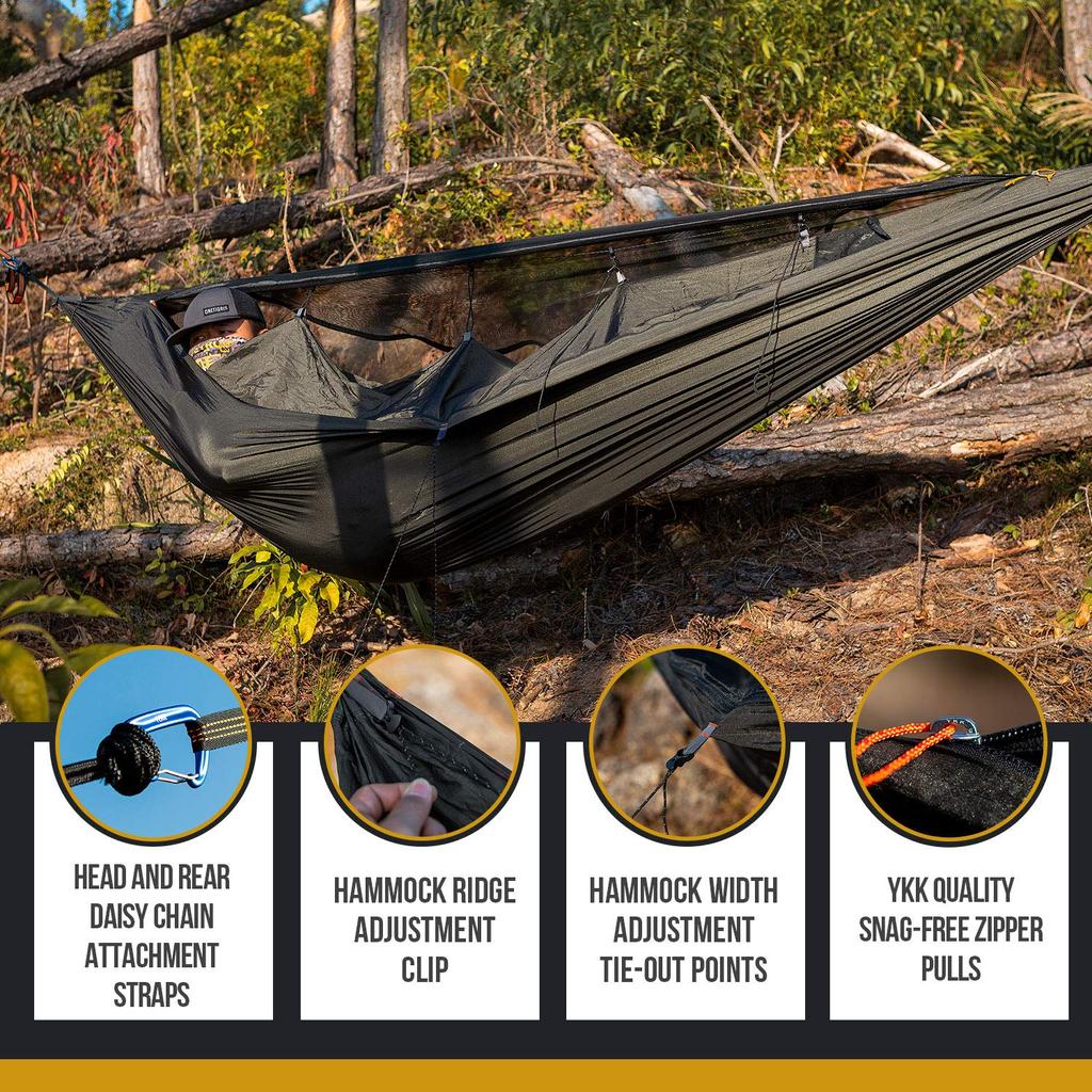 OneTigris KOMPOUND 4 Season Hanging Mosquito Net Windproof with Insulation Cold Easy To Lightweight Hammock, Type, Included, Shield, Protection,