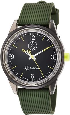 Зеленые солнечные часы Citizen Q&Q SmileSolar RP10-006