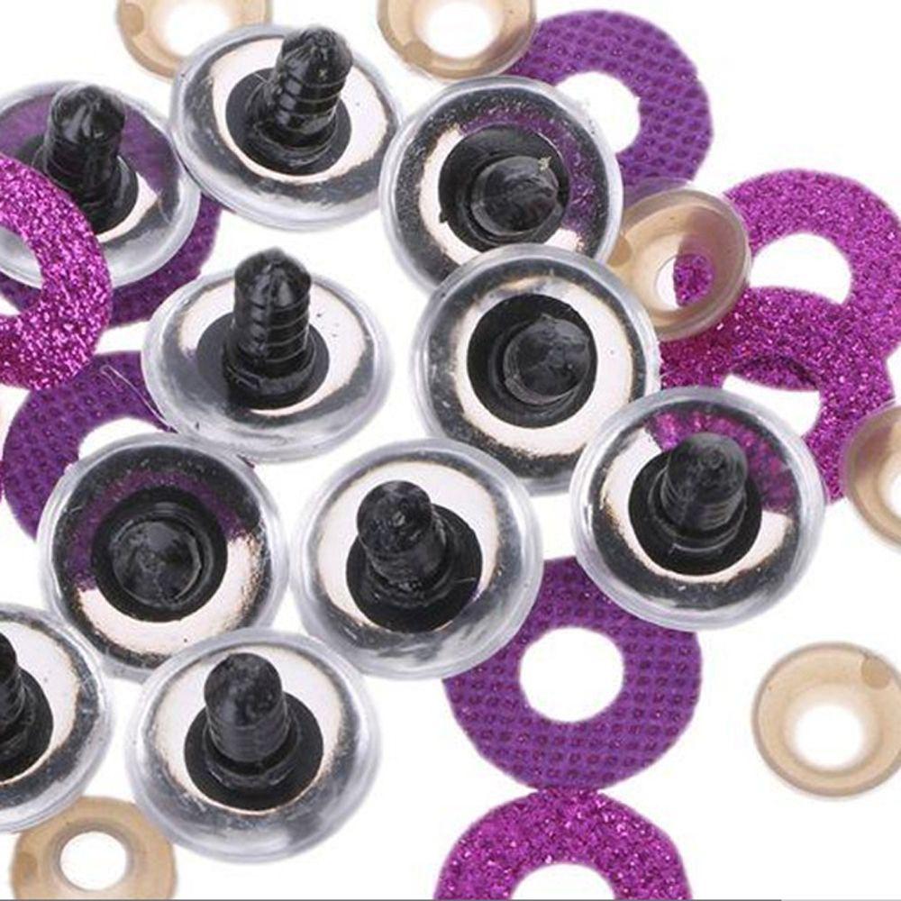 Plastic Safety Eyes Stuffed Toys Doll Making Eyes 3D Glitter Eyes 3D Doll Eyes Plush Toys Eyes