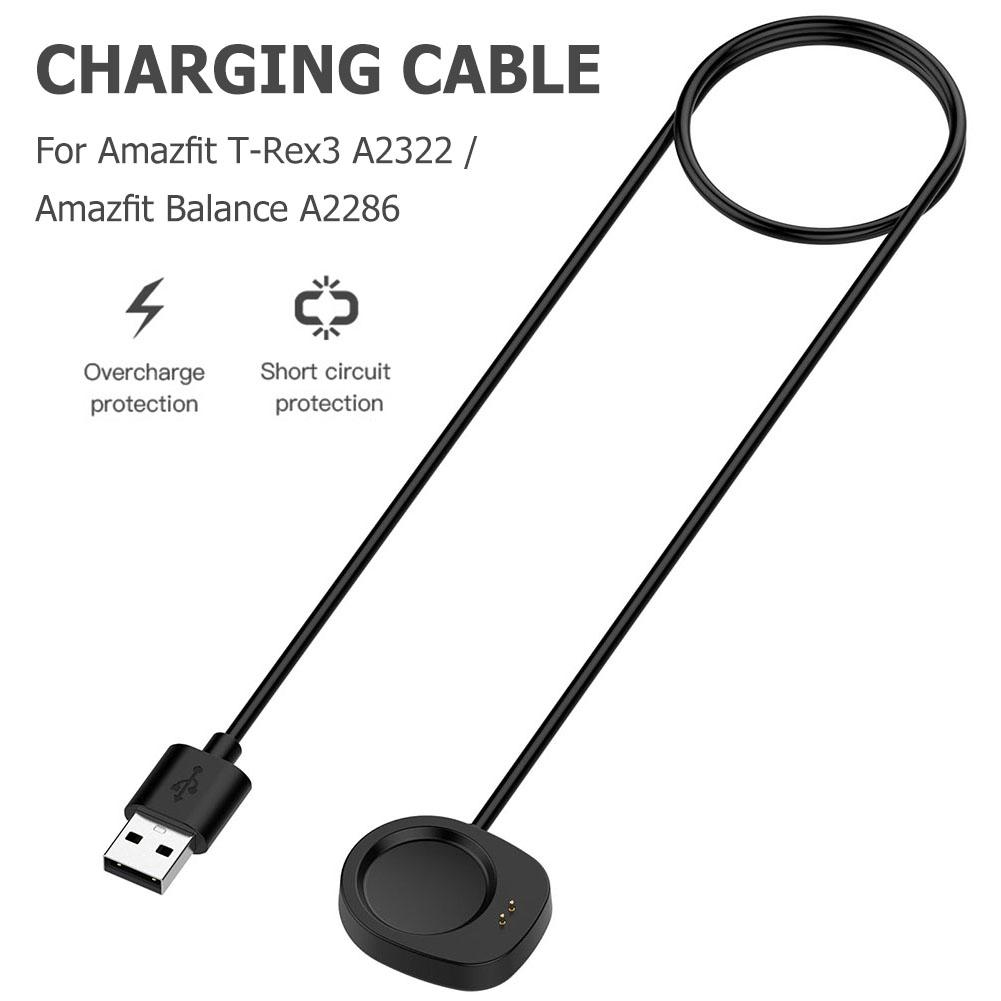 1 M USB Charging Cable Magnetic Charging Cable Base Cord Wire Replacement Charger Cord Charger Cable for Amazfit Balance (A2286)